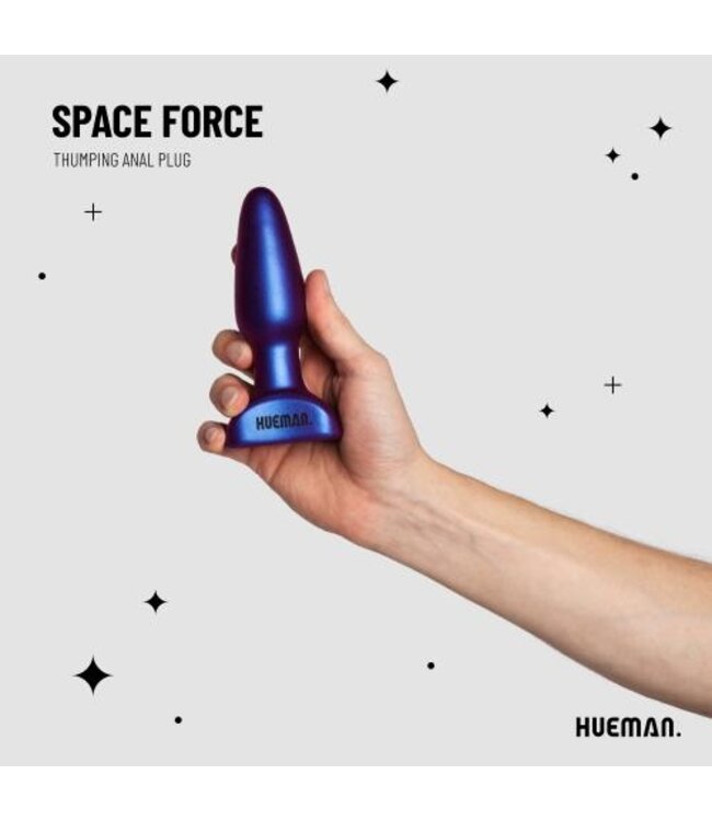 Hueman - Space Force Vibrerende en Stotende Buttplug
