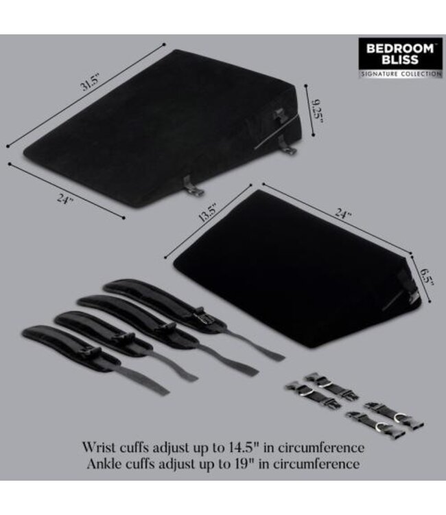 Bondage Kussen Set - Zwart