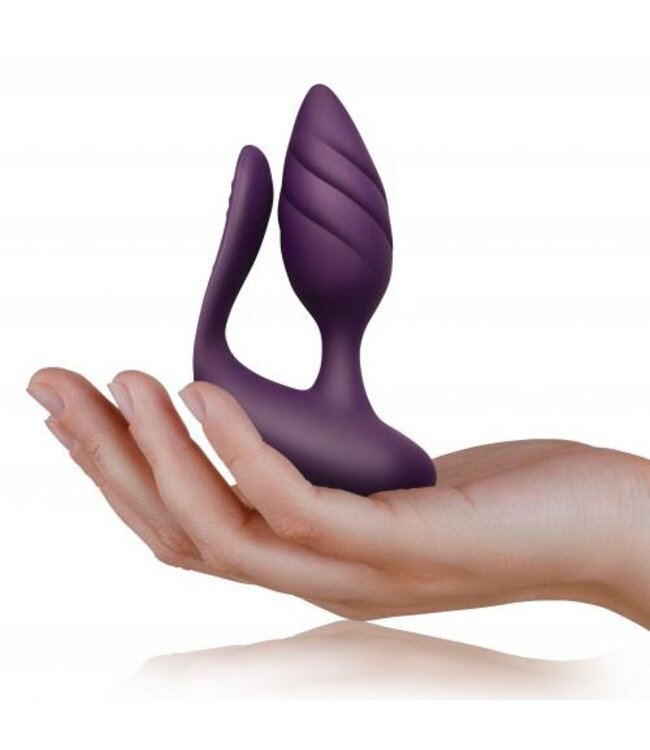 Rocks-Off - Cocktail Koppelvibrator - Burgundy