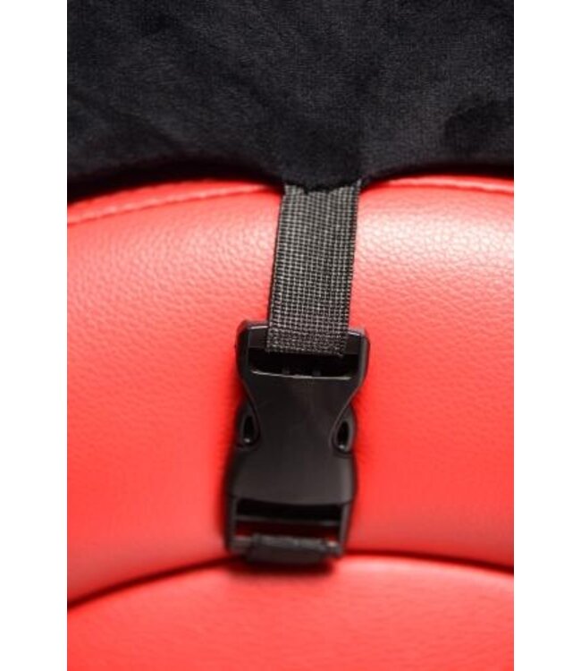 Kinky Seks Sofa Met Boeien en Positie Kussens - Zwart/Rood