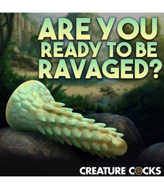 Stegosaurus Spiky Reptiel Dildo - Groen