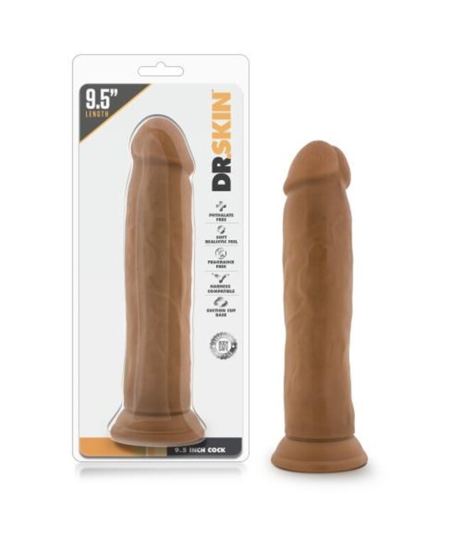 Dr. Skin - Realistische Dildo Met Zuignap 24 cm - Mocha