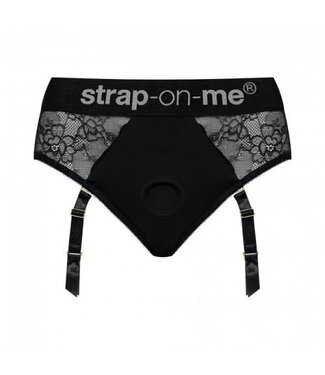 Strap-On-Me Diva Luxe Kanten Strap On Harnas met Jarretels