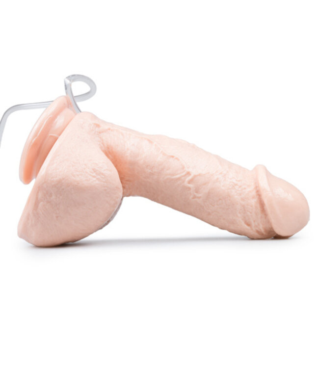 Spuitende Dildo Met Balzak - 13 cm