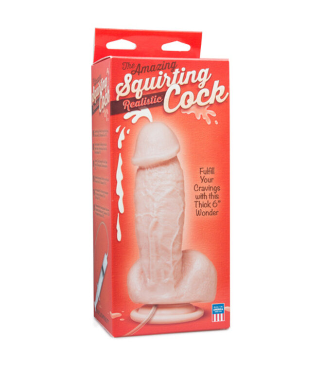 Spuitende Dildo Met Balzak - 13 cm