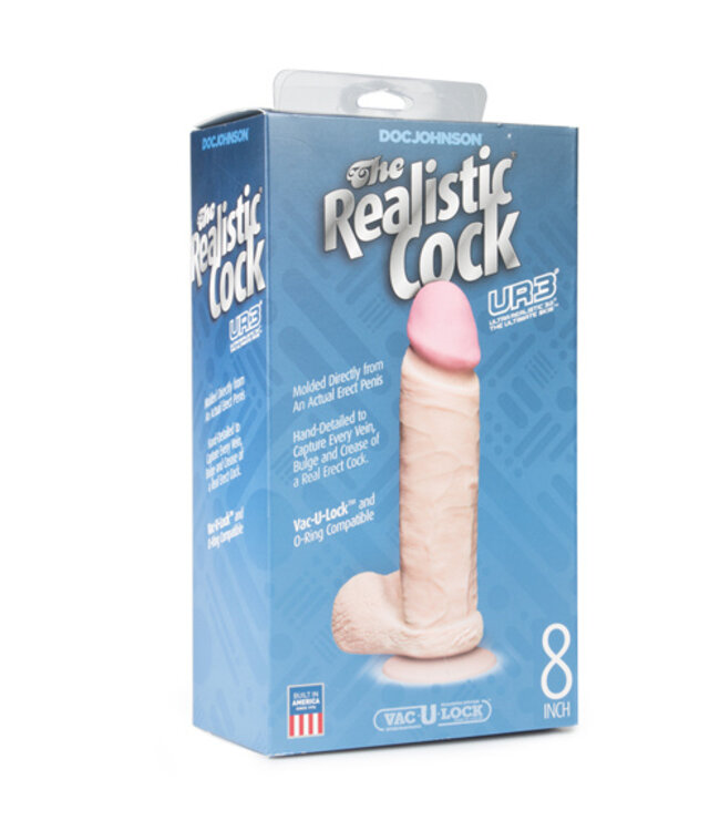 Realistic Cock Ultraskyn Realistische  Dildo Met Balzak - 21 cm
