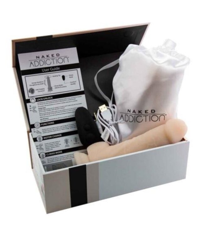 Naked Addiction - Realistische Roterende Dildo Met Afstandsbediening - 18 cm