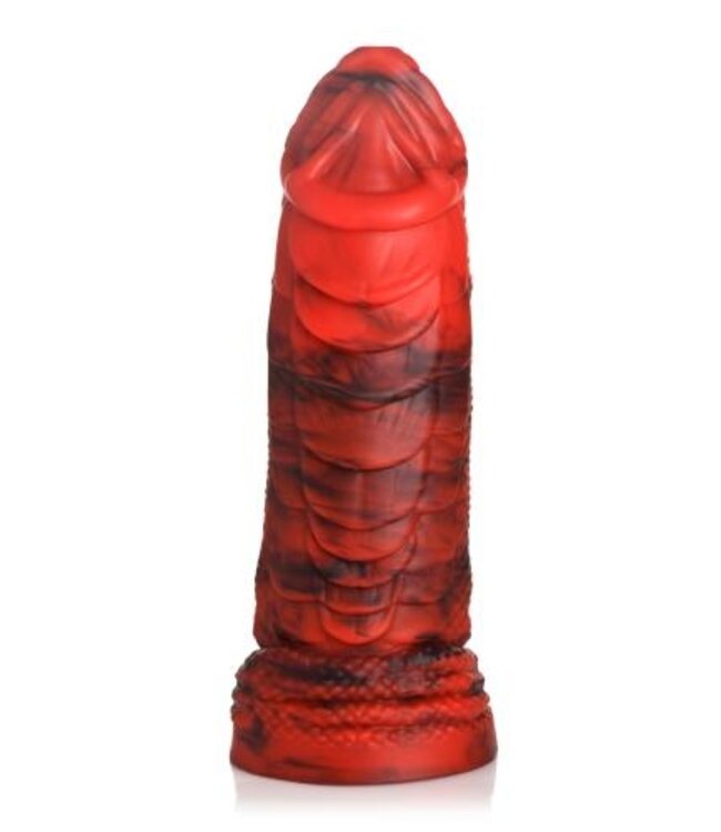 Fire Dragon Red Scaly Dildo