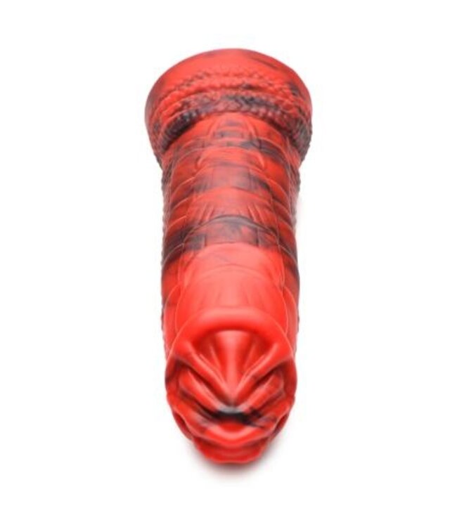 Fire Dragon Red Scaly Dildo