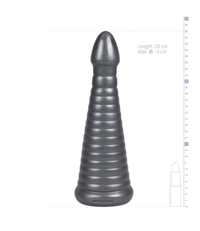 Rockeye Grote Dildo - Gun Metal
