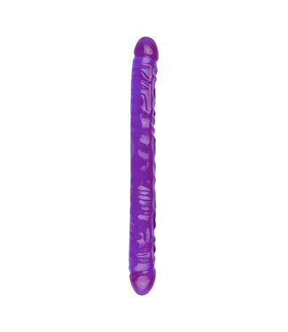 Doc Johnson Crystal Jellies Double Dong - Paars