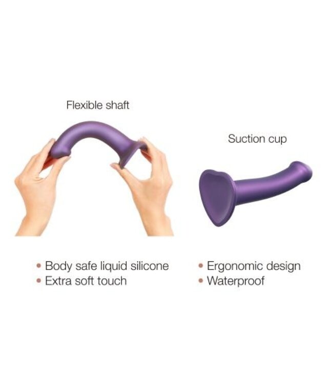 Strap On Me - Siliconen Dildo - Paars - M