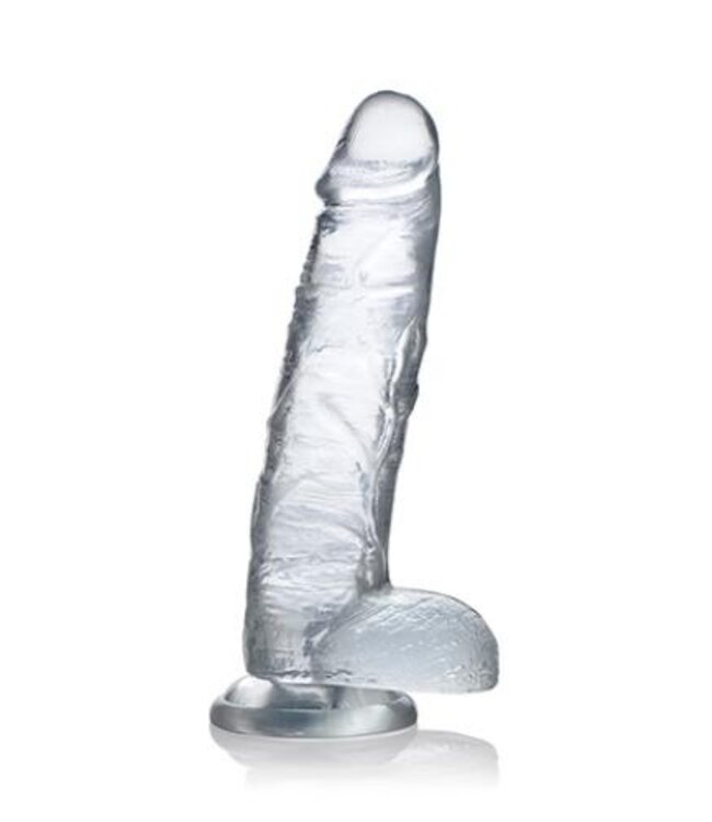 Jock C-Thru Transparante Dildo - 23 cm.