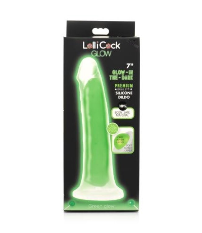 Glow in the dark Realistische Dildo - Groen