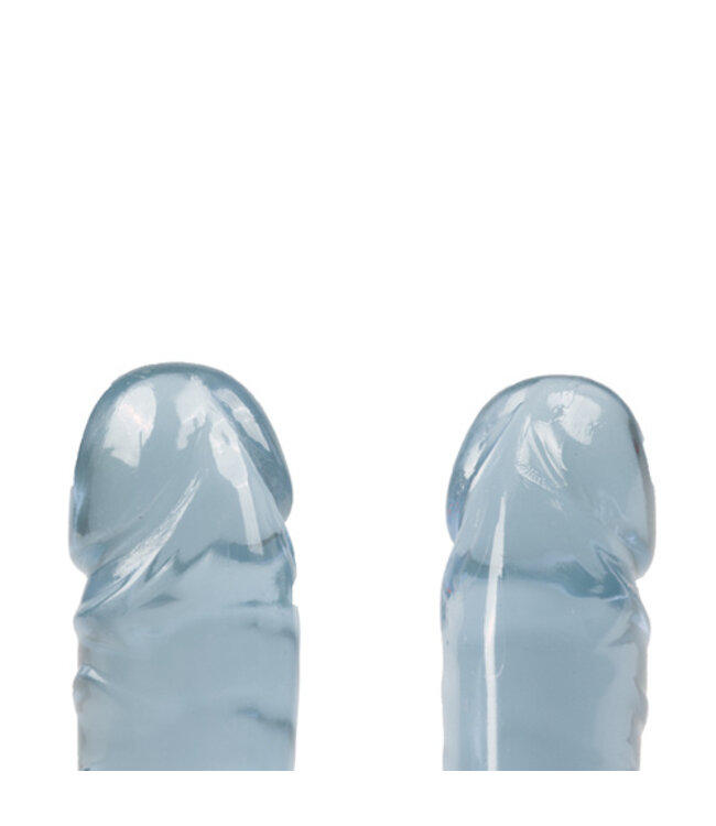 Crystal Jellies Dubbel Dildo - Lichblauw
