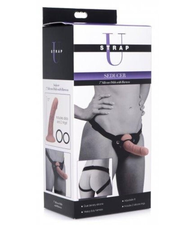 Seducer Siliconen Dildo Met Harnas