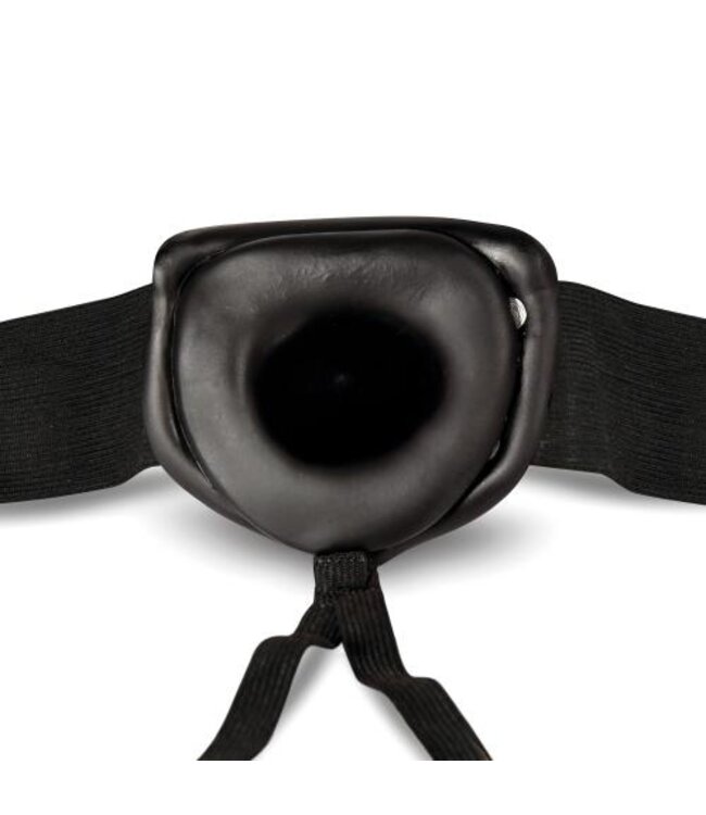 Dr. Skin - Holle Strap On Dildo Met Harnas 19 cm - Zwart