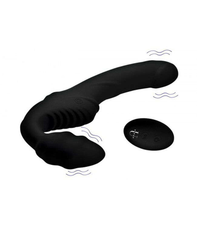 Pro Rider Strapless Strap-on Vibrator - Zwart
