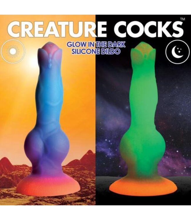 Glow-in-the-dark Siliconen Alien Dildo