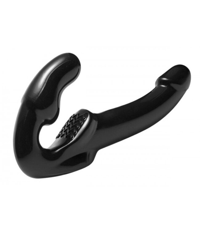 Strapless Voorbind Dildo - Zwart