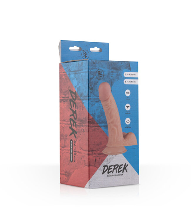 Derek Realistische Dildo Met Balzak - 22 cm