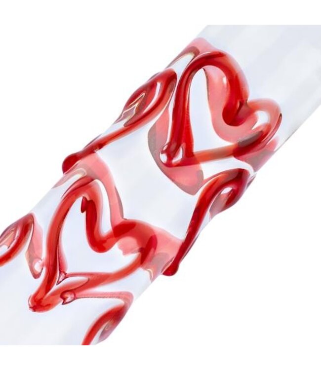 Gildo - Glazen G-spot/Prostaat Dildo Met Hartjes No.30