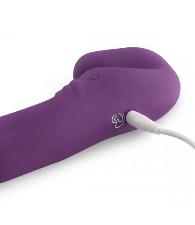 Strapless Strap-On Vibrator - Paars