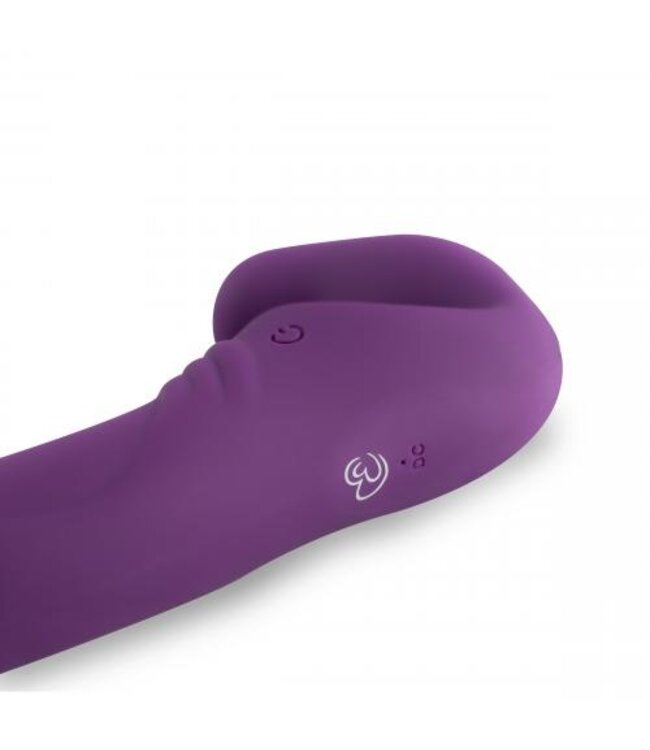 Strapless Strap-On Vibrator - Paars