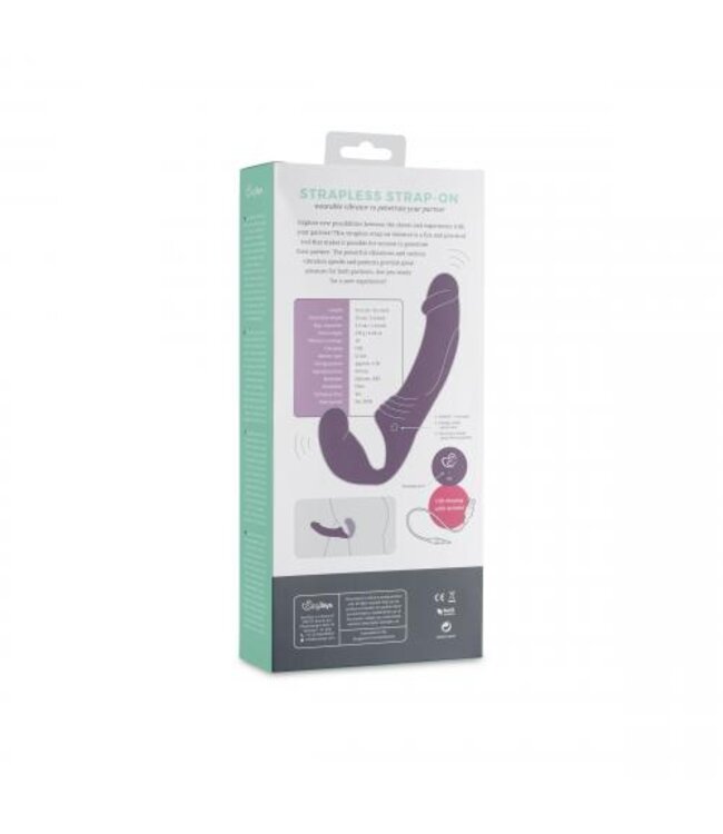Strapless Strap-On Vibrator - Paars