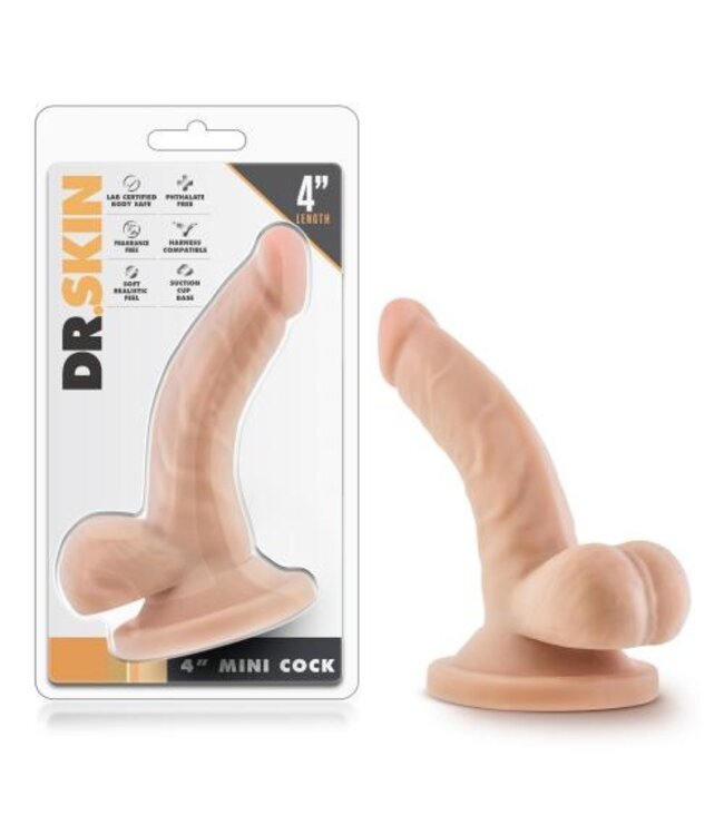 Dr. Skin - Mini Dildo Met Zuignap - Beige