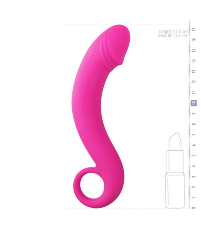 Siliconen prostaat dildo - roze