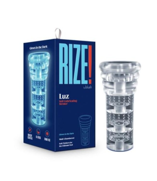 Rize - Luz Glow in the Dark Masturbator - Transparant