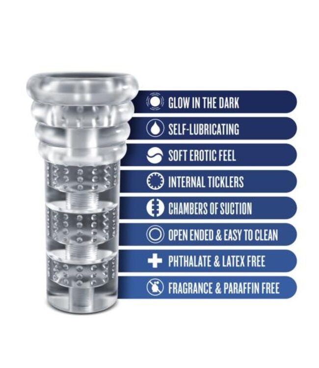 Rize - Luz Glow in the Dark Masturbator - Transparant