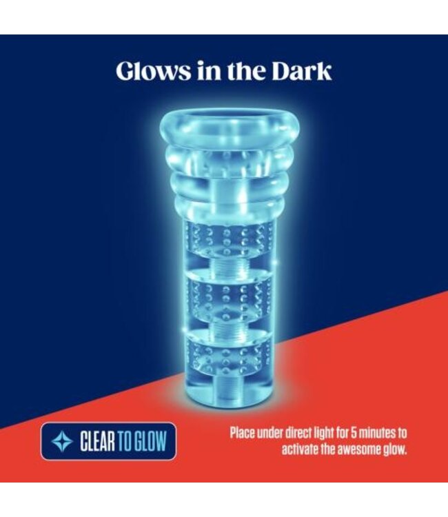 Rize - Luz Glow in the Dark Masturbator - Transparant