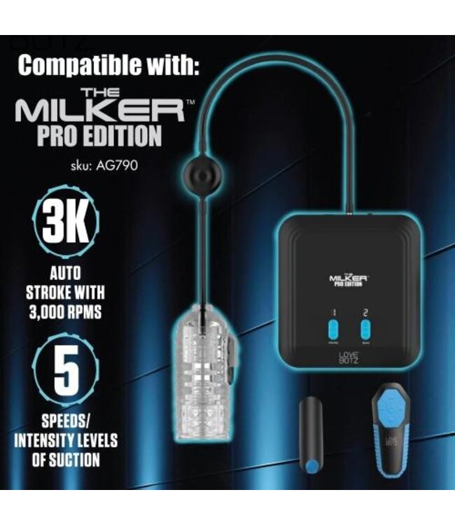 Milker TPE Masturbator met Ball Strap