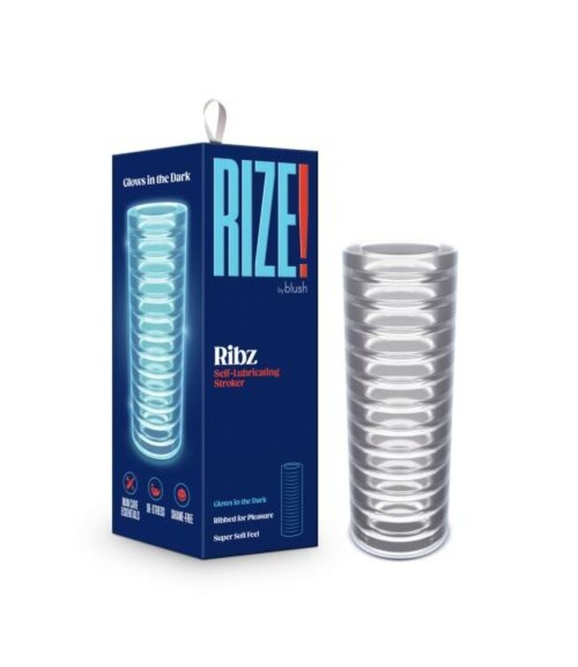 Rize - Ribz Glow in the Dark Masturbator - Transparant