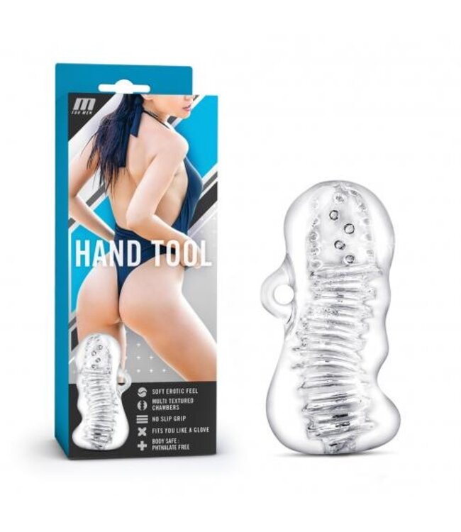 M for Men - Hand Tool Masturbator - Transparant