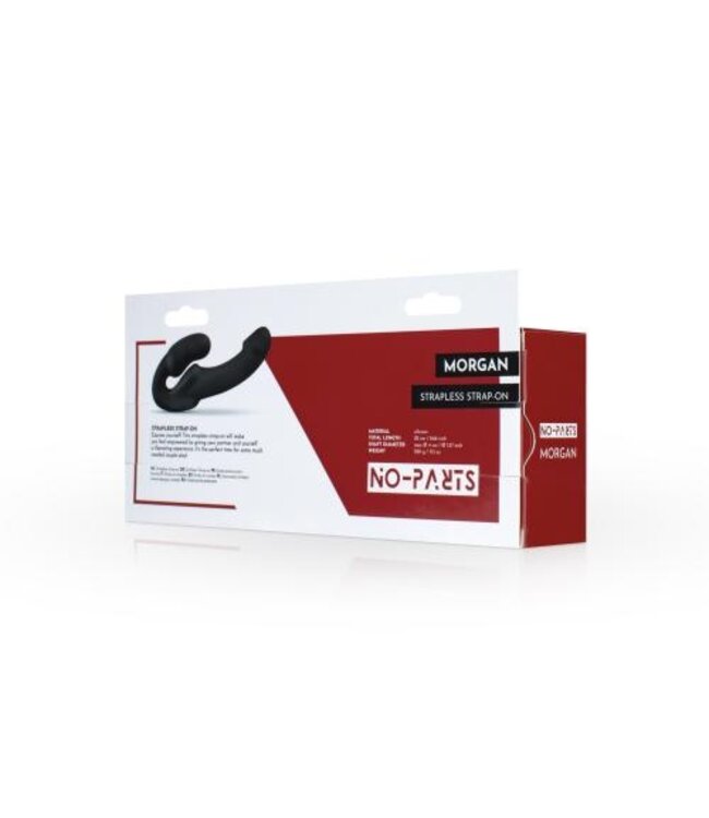No-Parts - Morgan Strapless Strapon Dildo 22 cm - Zwart