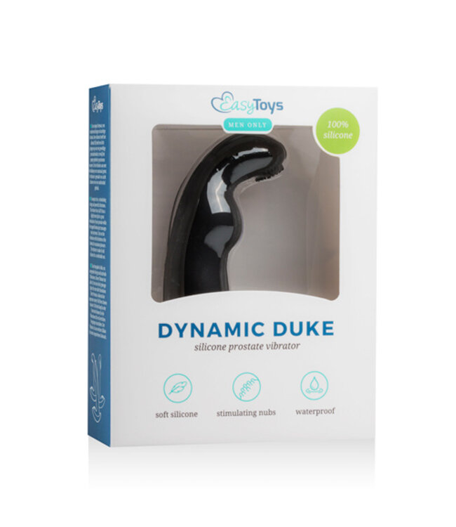 Dynamic Duke Geribbelde Prostaat Vibrator - Zwart