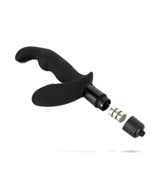 Dynamic Duke Geribbelde Prostaat Vibrator - Zwart