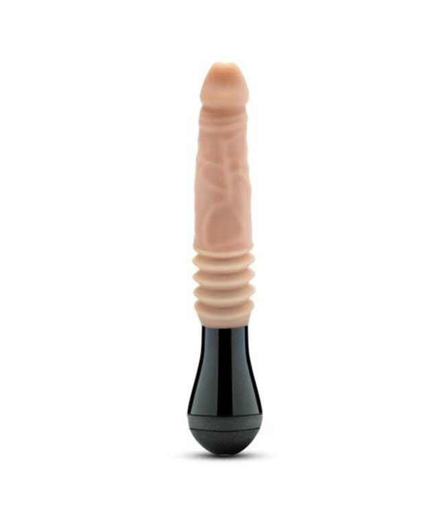 Dr. Skin Silicone - Dr. Knight - Stotende en Vibrerende Dildo - Beige