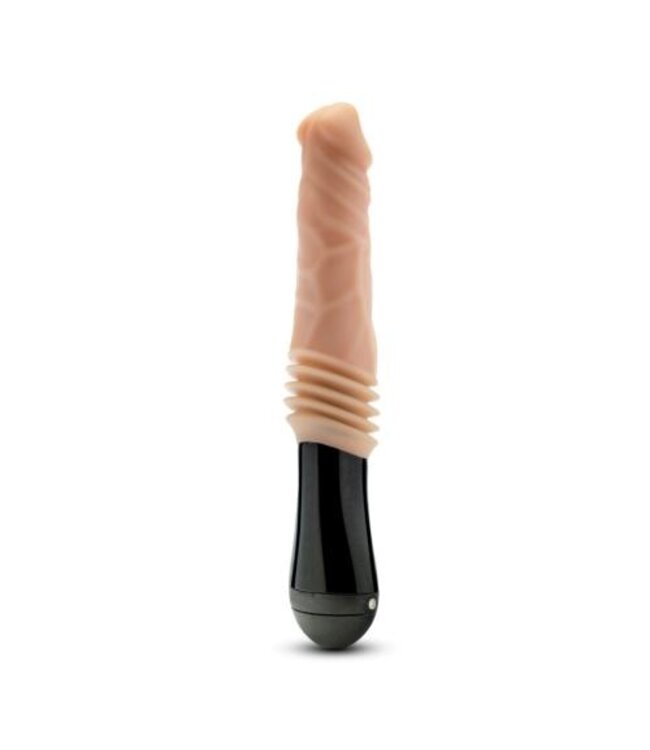 Dr. Skin Silicone - Dr. Knight - Stotende en Vibrerende Dildo - Beige
