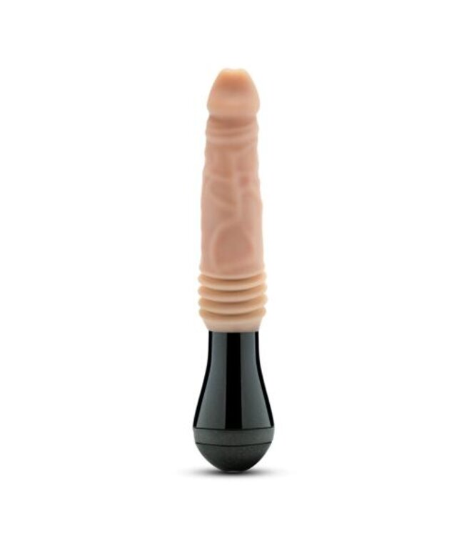 Dr. Skin Silicone - Dr. Knight - Stotende en Vibrerende Dildo - Beige