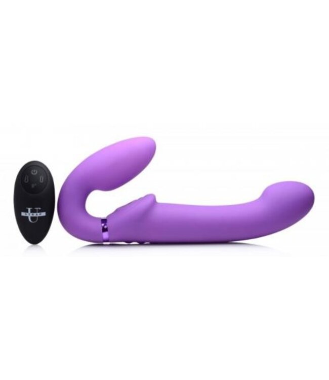 G-Pulse Vibrerende Strapless Strap-On - Paars