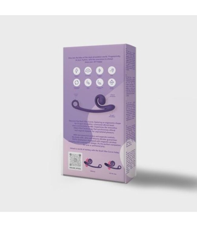 Snail Vibe Curve Duo Vibrator - Paars