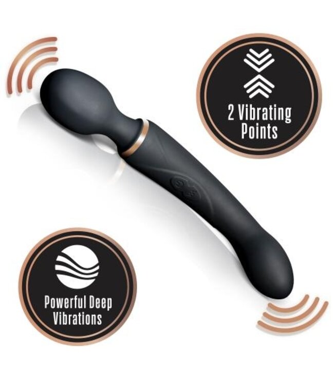 Lush Gia Dubbele Vibrator - Zwart