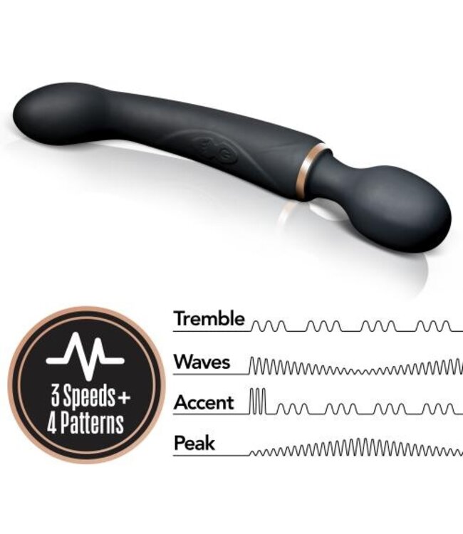 Lush Gia Dubbele Vibrator - Zwart