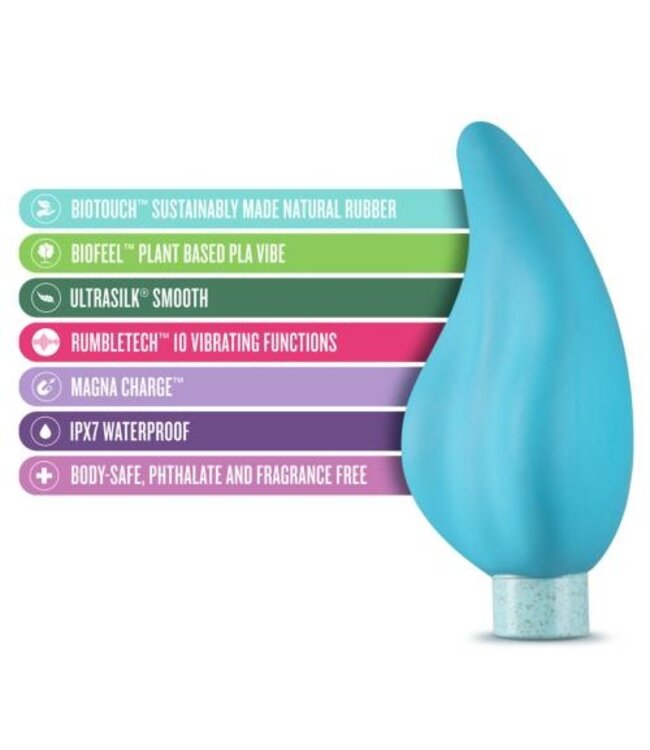 Gaia Eco Caress Vibrator - Aqua