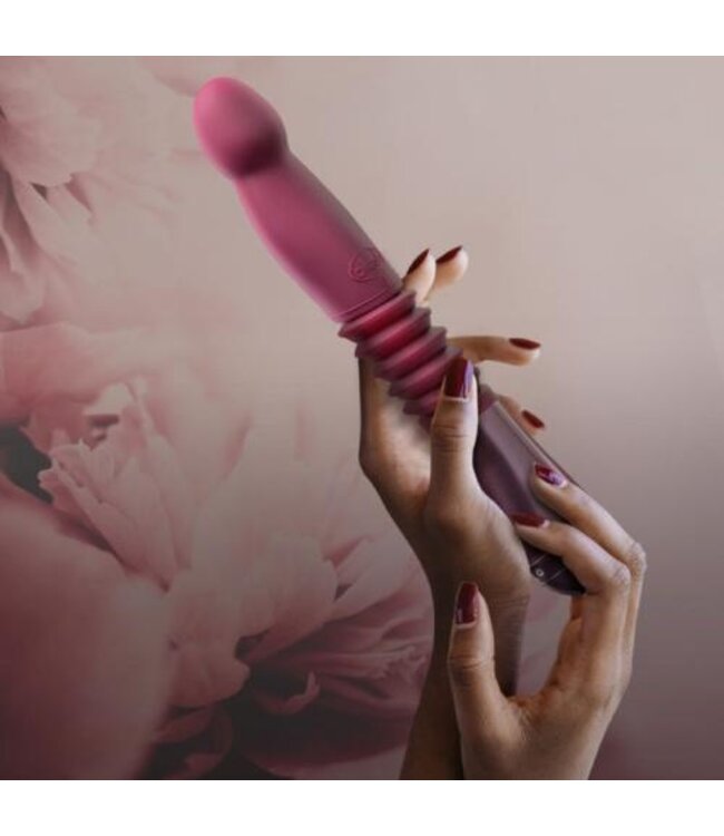 Temptasia - Trixie Stotende Dildo - Wijnrood