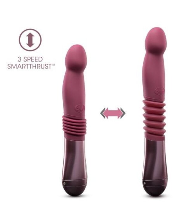 Temptasia - Trixie Stotende Dildo - Wijnrood